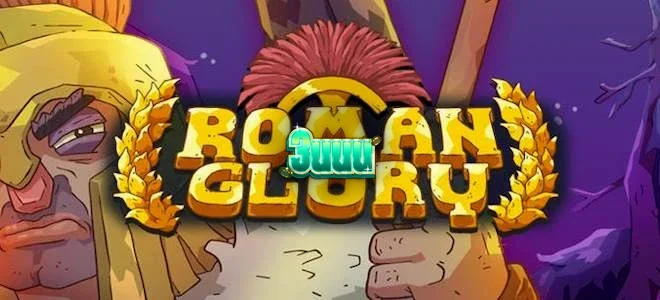 Cena épica de um campo de batalha romano estilizado para o slot Roman Glory